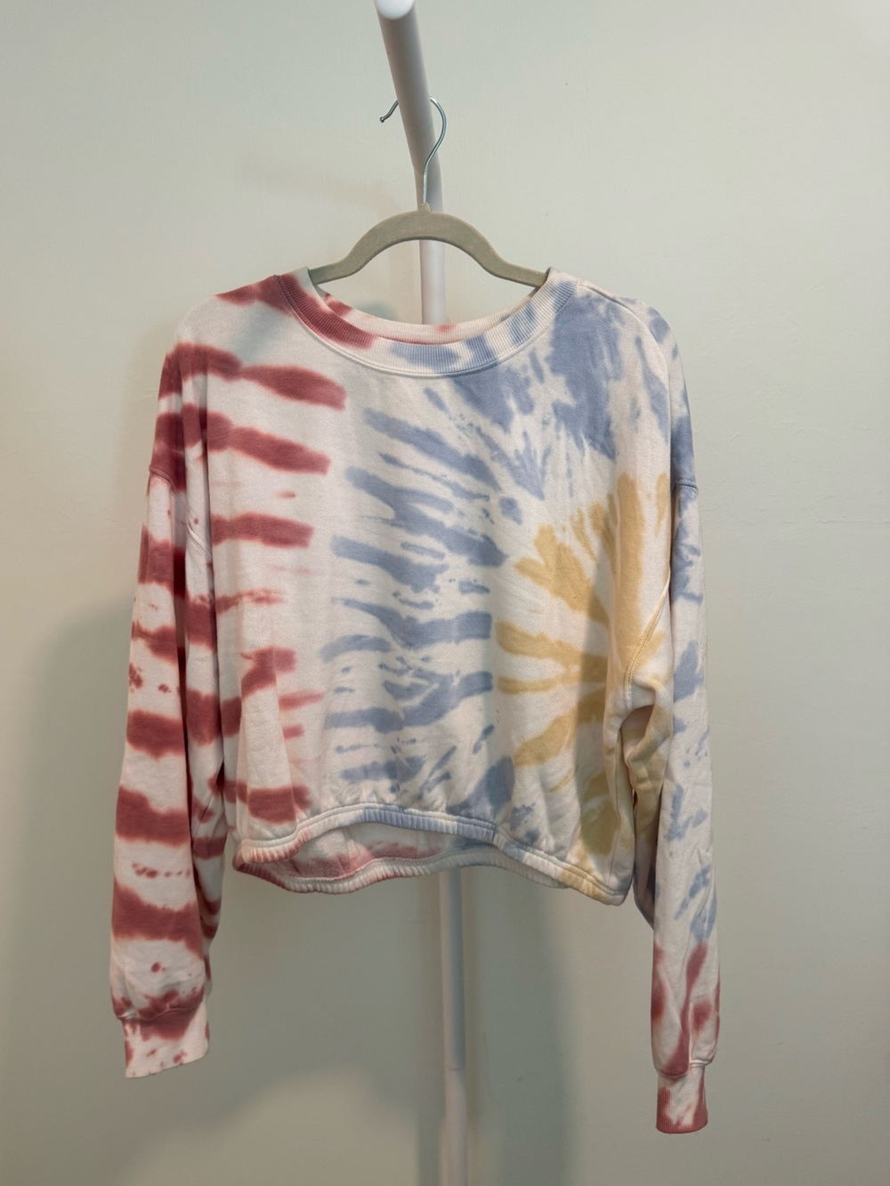 Z Supply size L Women's Tie-Dye Cropped Sweatshirt - Multicolor